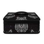 Native Tribal Wolf Pattern Print Small Lunch Bag