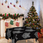 Native Tribal Wolf Pattern Print Tablecloth