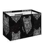 Native Tribal Wolf Pattern Print Utility Tote Bag