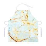 Natural Gold Marble Print Adjustable Apron