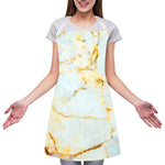 Natural Gold Marble Print Adjustable Apron