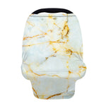 Natural Gold Marble Print Baby Seat Cover