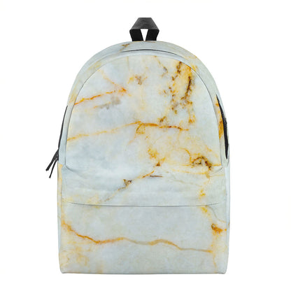 Natural Gold Marble Print Backpack