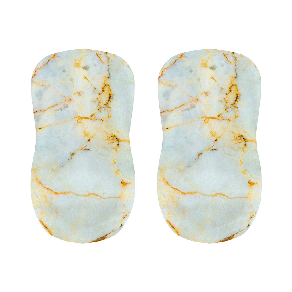 Natural Gold Marble Print Bar Stool Covers