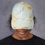 Natural Gold Marble Print Baseball Cap
