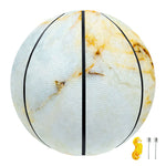 Natural Gold Marble Print Basketball
