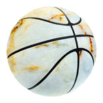 Natural Gold Marble Print Basketball