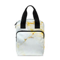 Natural Gold Marble Print Bible Tote Bag