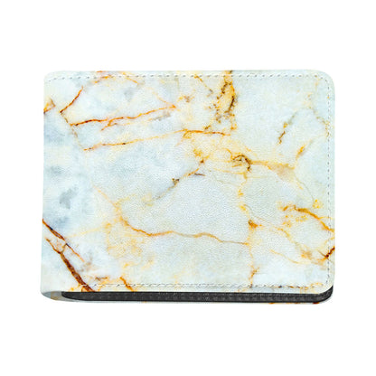 Natural Gold Marble Print Bifold Wallet