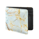 Natural Gold Marble Print Bifold Wallet