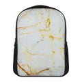 Natural Gold Marble Print Casual Backpack