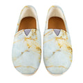 Natural Gold Marble Print Casual Shoes