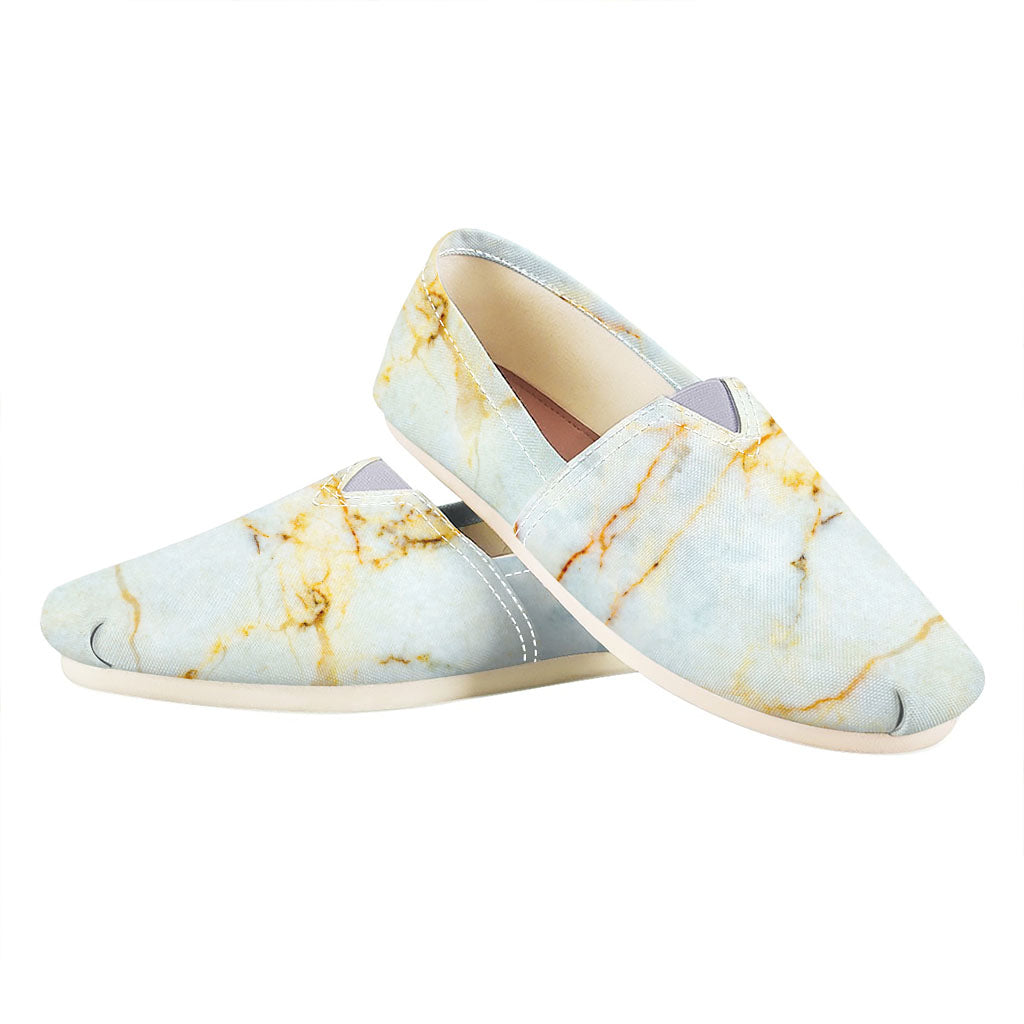 Natural Gold Marble Print Casual Shoes