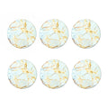 Natural Gold Marble Print Coaster Set