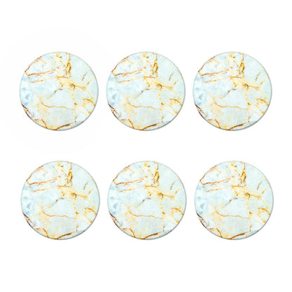 Natural Gold Marble Print Coaster Set