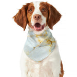 Natural Gold Marble Print Dog Bandana
