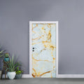 Natural Gold Marble Print Door Sticker