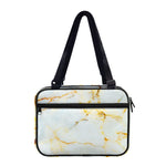Natural Gold Marble Print Double Strap Bible Bag