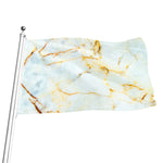 Natural Gold Marble Print Flag