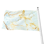 Natural Gold Marble Print Flag