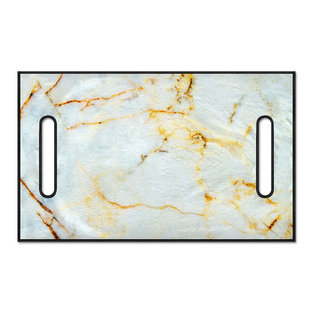 Natural Gold Marble Print Golf Cart Seat Cover