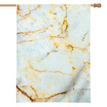 Natural Gold Marble Print House Flag