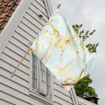 Natural Gold Marble Print House Flag