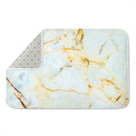 Natural Gold Marble Print Indoor Door Mat