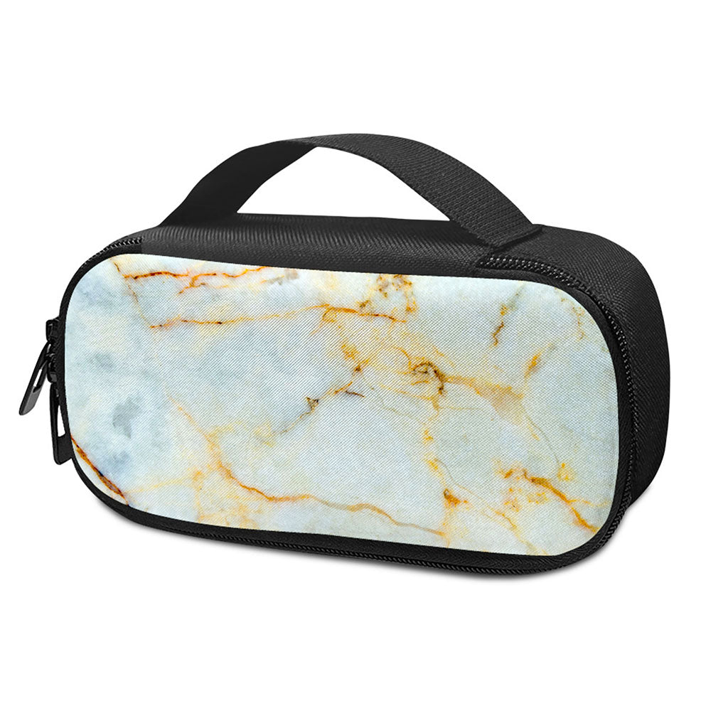Natural Gold Marble Print Insulin Cooler Travel Case