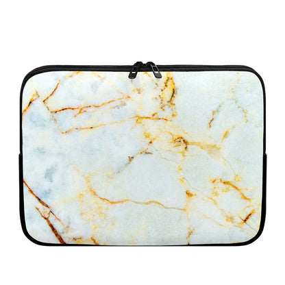 Natural Gold Marble Print Laptop Sleeve