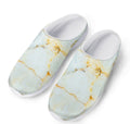 Natural Gold Marble Print Mesh Casual Shoes