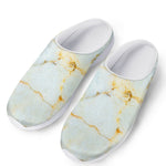Natural Gold Marble Print Mesh Casual Shoes