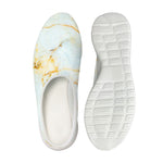 Natural Gold Marble Print Mesh Casual Shoes