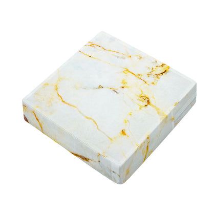 Natural Gold Marble Print Outdoor Seat Cushion Cover