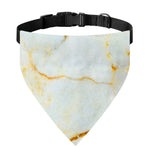 Natural Gold Marble Print Over The Collar Dog Bandana