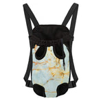 Natural Gold Marble Print Pet Carrier Backpack