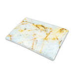 Natural Gold Marble Print Pet Cooling Mat Cover