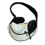 Natural Gold Marble Print Pet Sling Carrier