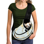 Natural Gold Marble Print Pet Sling Carrier