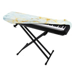 Natural Gold Marble Print Piano Keyboard Cover