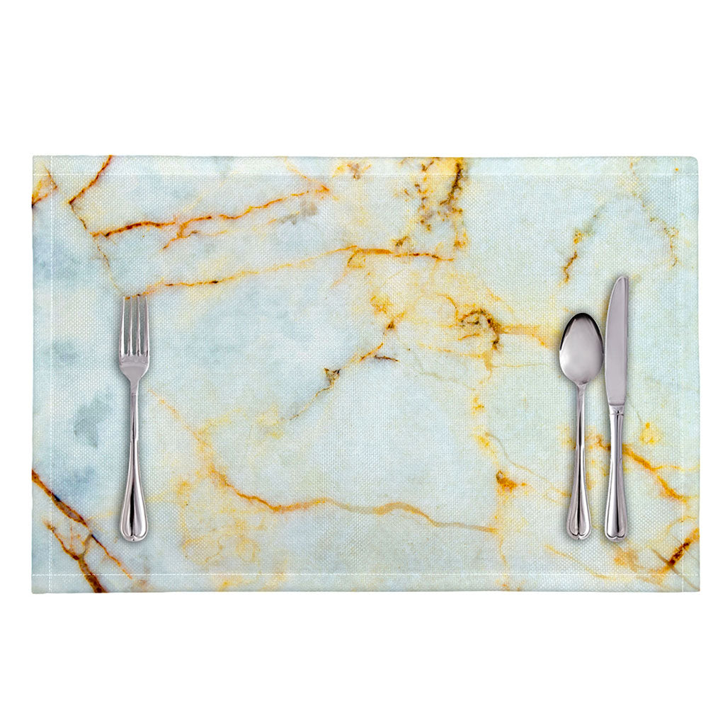 Natural Gold Marble Print Placemat