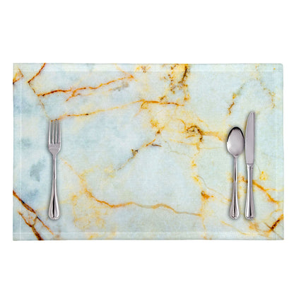 Natural Gold Marble Print Placemat