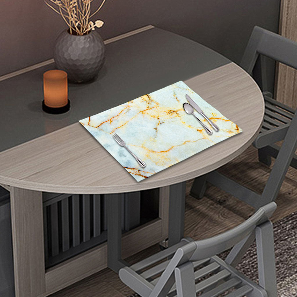 Natural Gold Marble Print Placemat