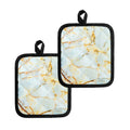Natural Gold Marble Print Pot Holders
