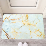 Natural Gold Marble Print Rubber Doormat