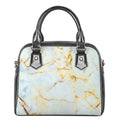 Natural Gold Marble Print Shoulder Handbag