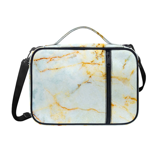 Natural Gold Marble Print Shoulder Strap Bible Bag
