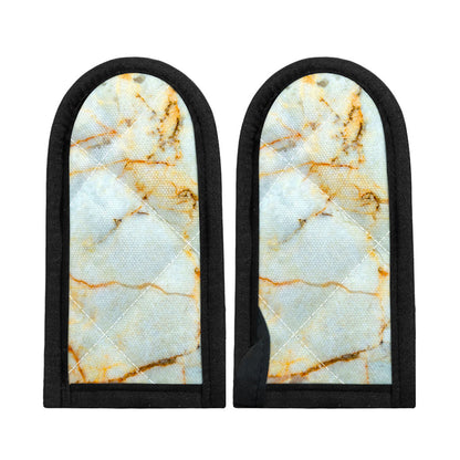 Natural Gold Marble Print Skillet Handle Cover