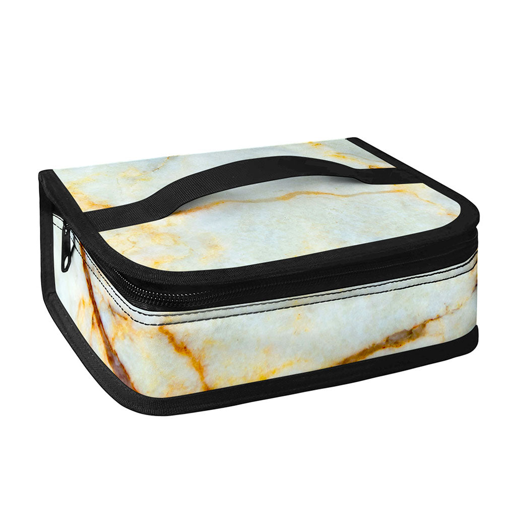 Natural Gold Marble Print Small Lunch Bag