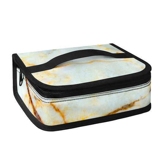Natural Gold Marble Print Small Lunch Bag